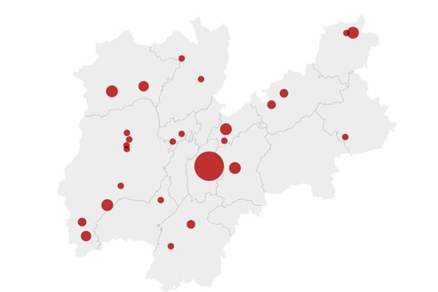 Coronavirus, c'&egrave; la mappa dei casi in Trentino