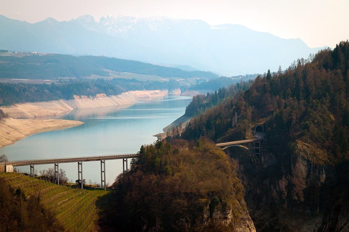Lavori di sistemazione al ponte del Castellaz