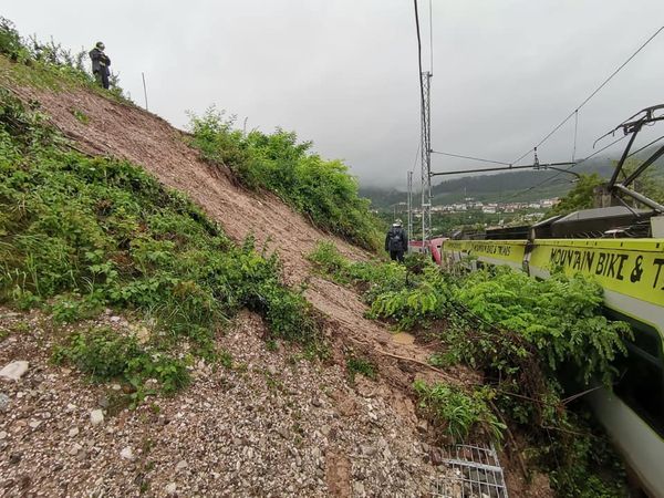 Smottamento sulla Trento-Mal&eacute;