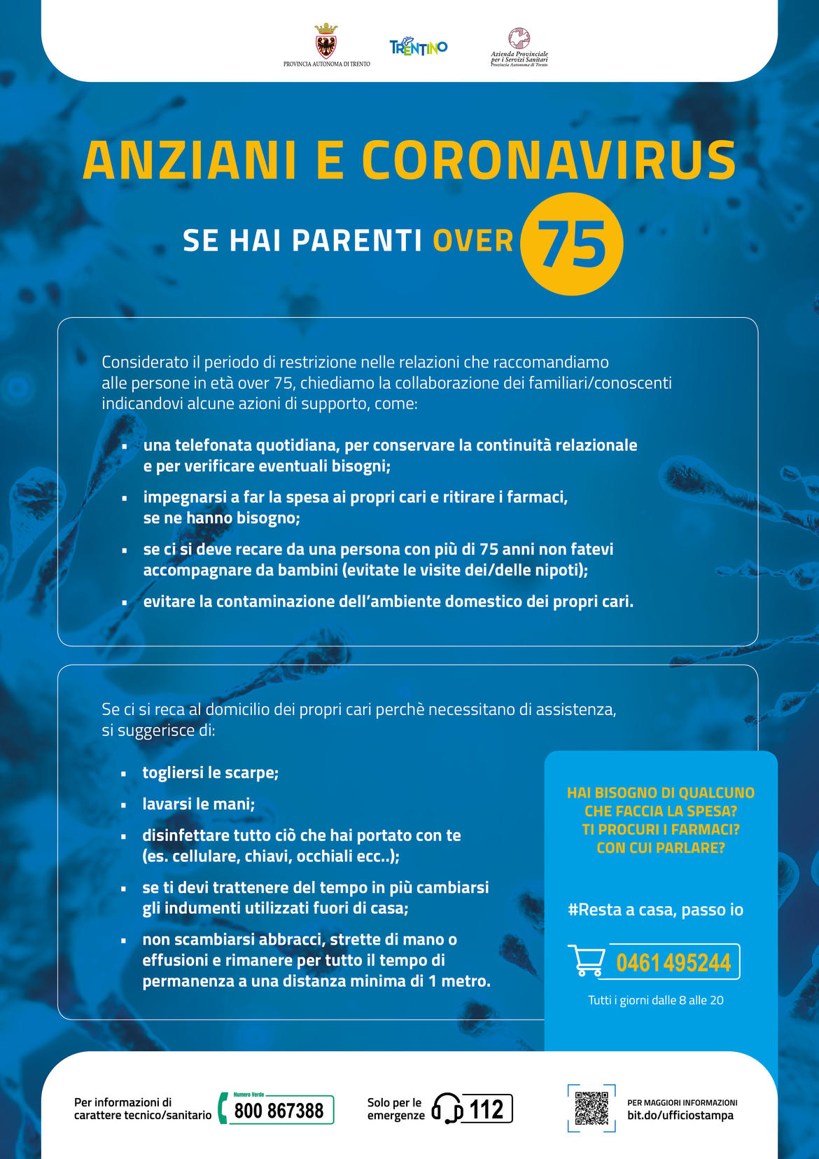 Anziani e coronavirus: come aiutarli a rimanere a casa