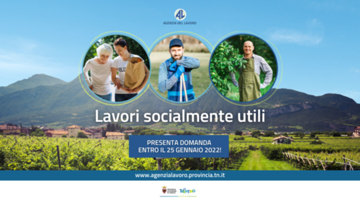 Lavori socialmente utili: semplificate le domande