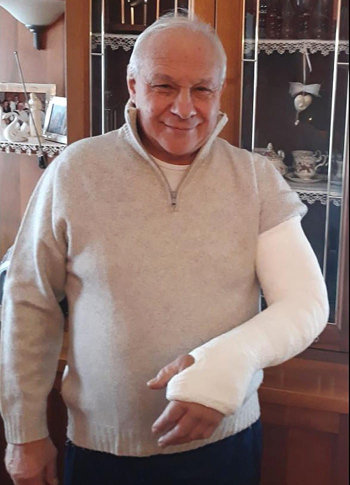 Disavventura sul ghiaccio per Angelo Dalpez