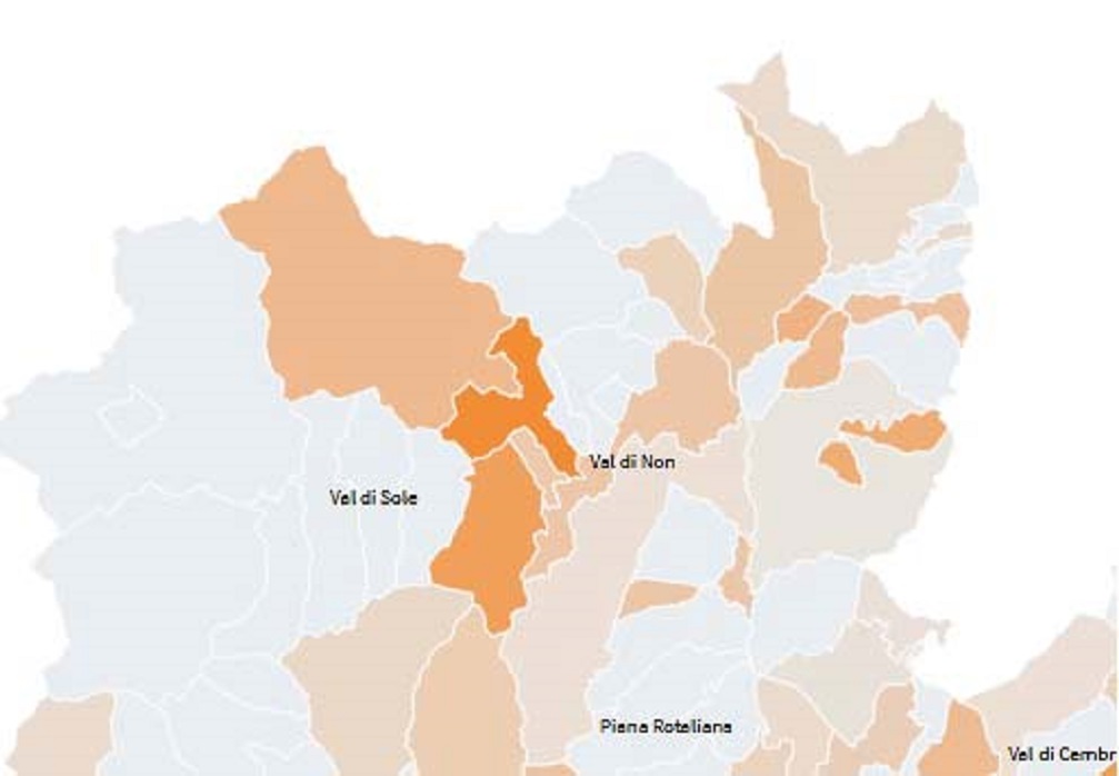 Covid19: 55 casi nelle valli del Noce