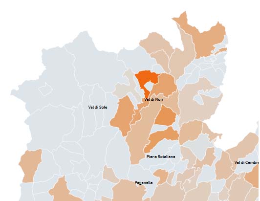 Covid19: 61 casi nelle valli di Non e Sole