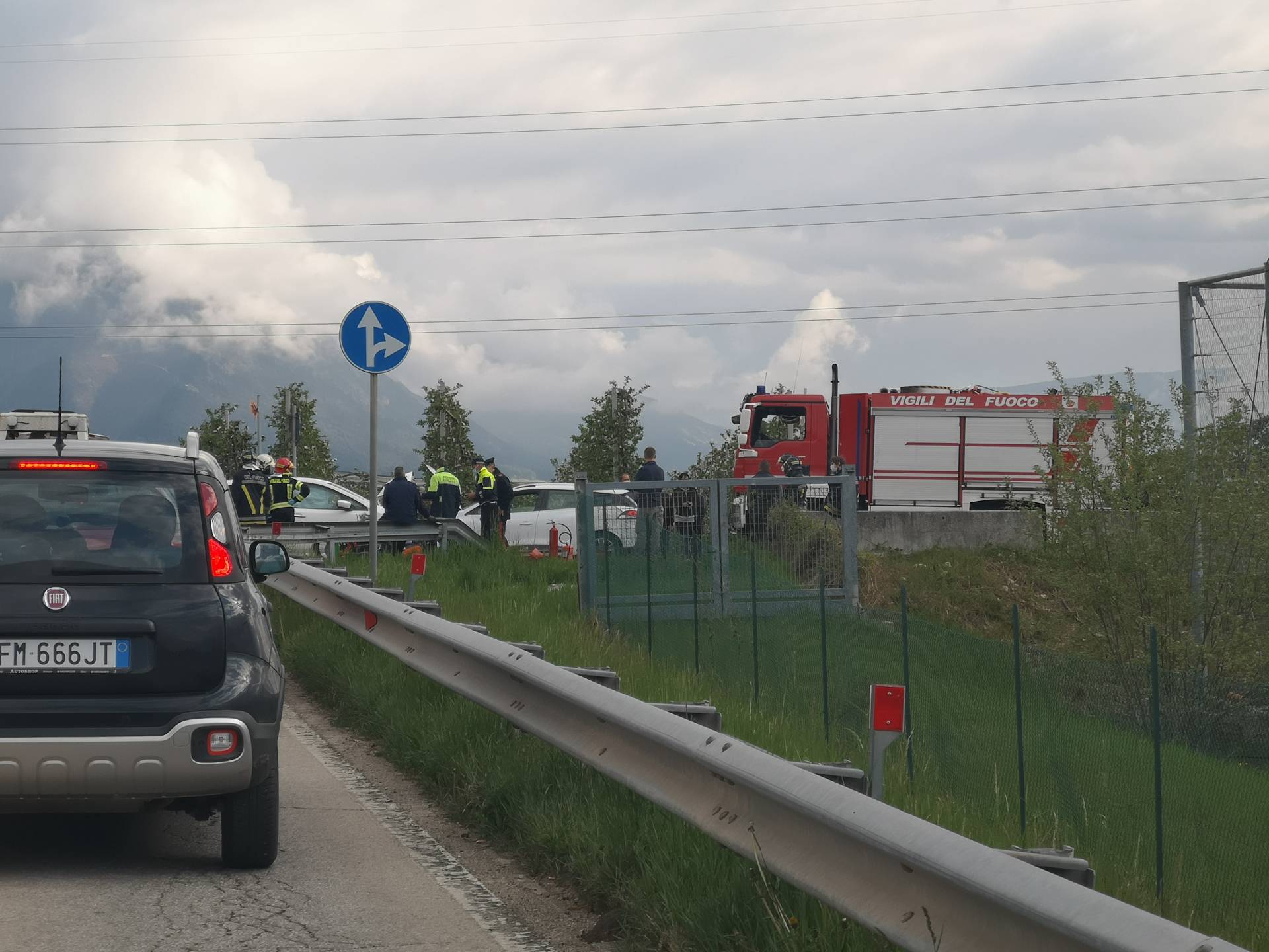Tuenno, incidente stradale a Cros de Talao: gravemente ferito un motociclista