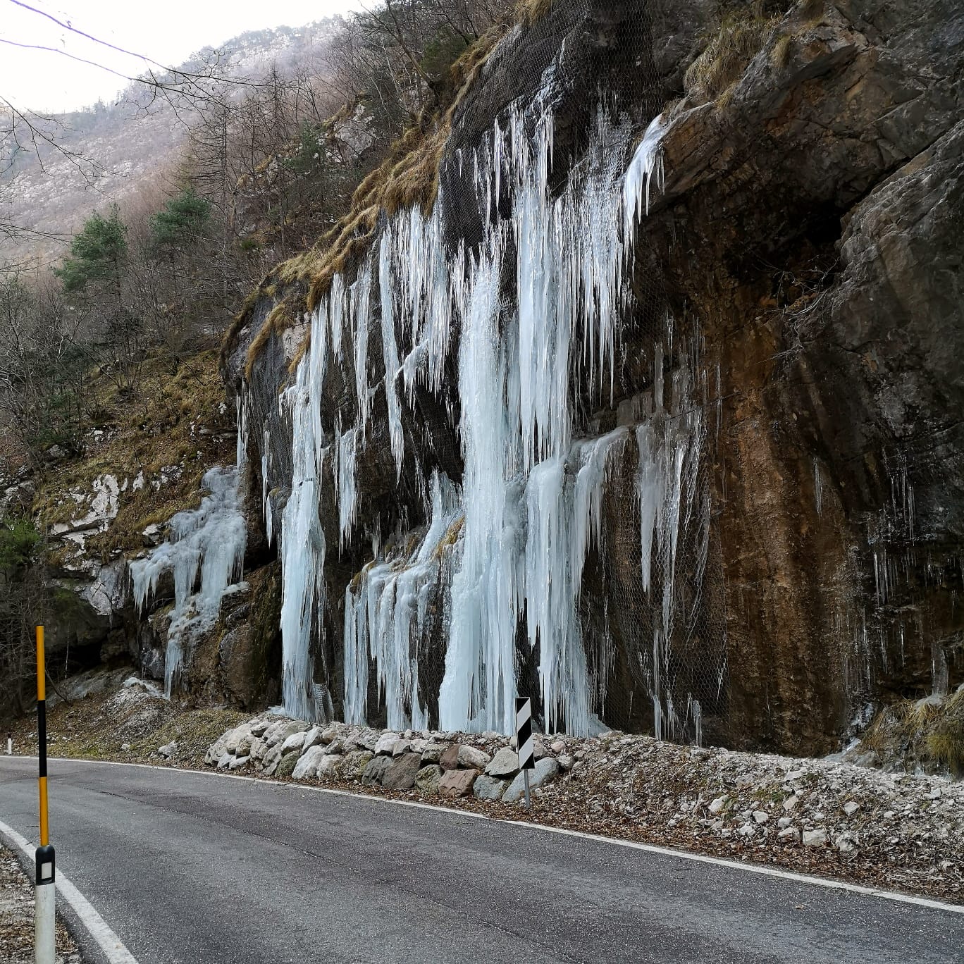 Strada di Tovel in sicurezza e agibile in inverno