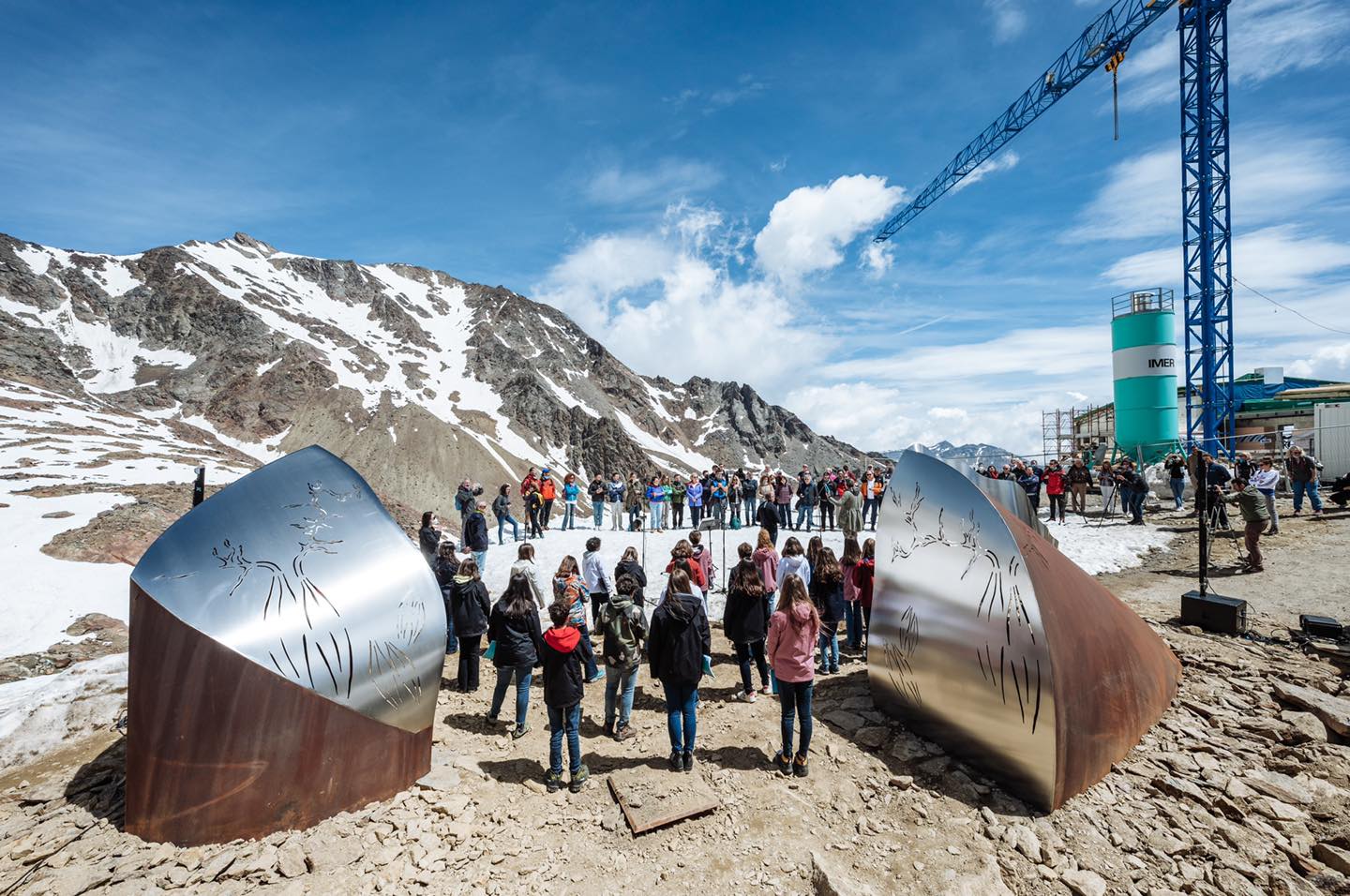 Inaugurata a Pejo 3000 la scultura sonora creata da Mog Art