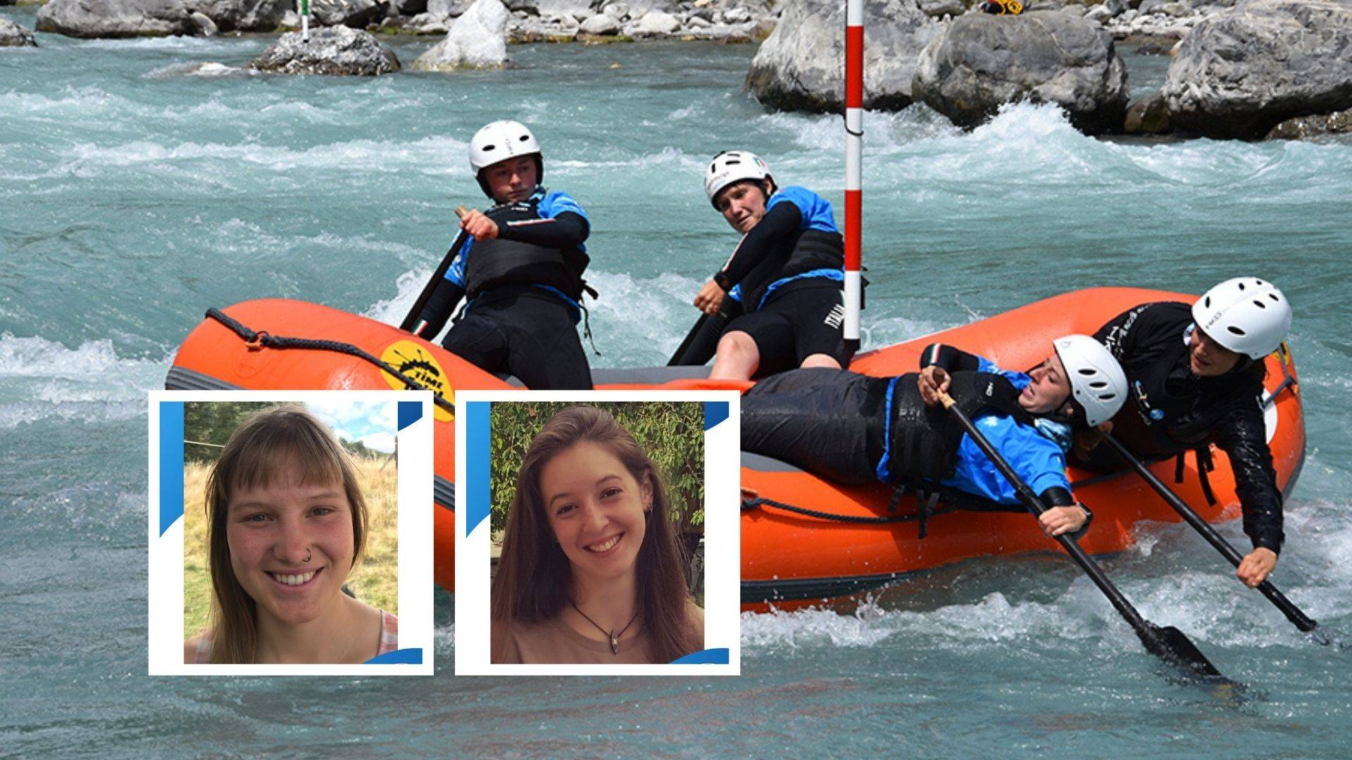 Rafting, Francesca Leonardi e Martina Bonomi da medaglia d"oro