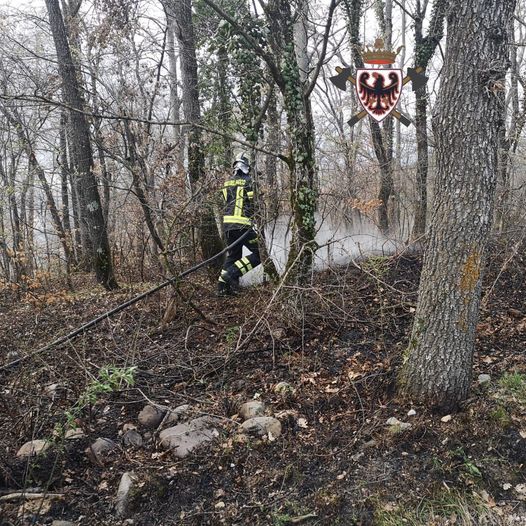 Sterpaglie a fuoco a Ton