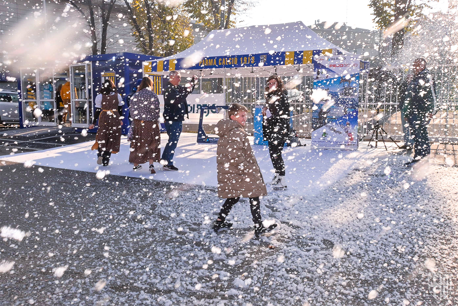 La neve della val di di Pejo cade sul Tardini