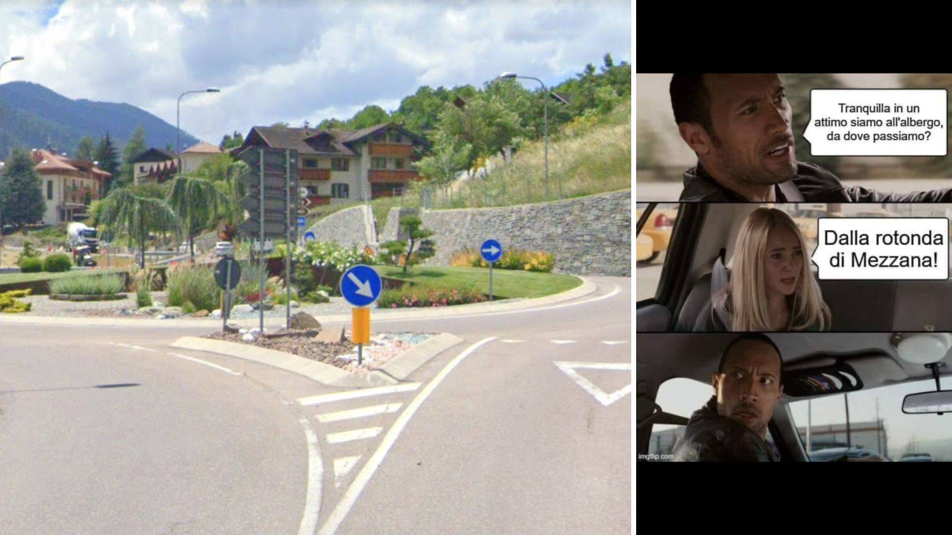 Traffico a Mezzana, il web lo esorcizza con i 'meme'