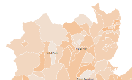 L'andamento dei contagi nelle valli del Noce