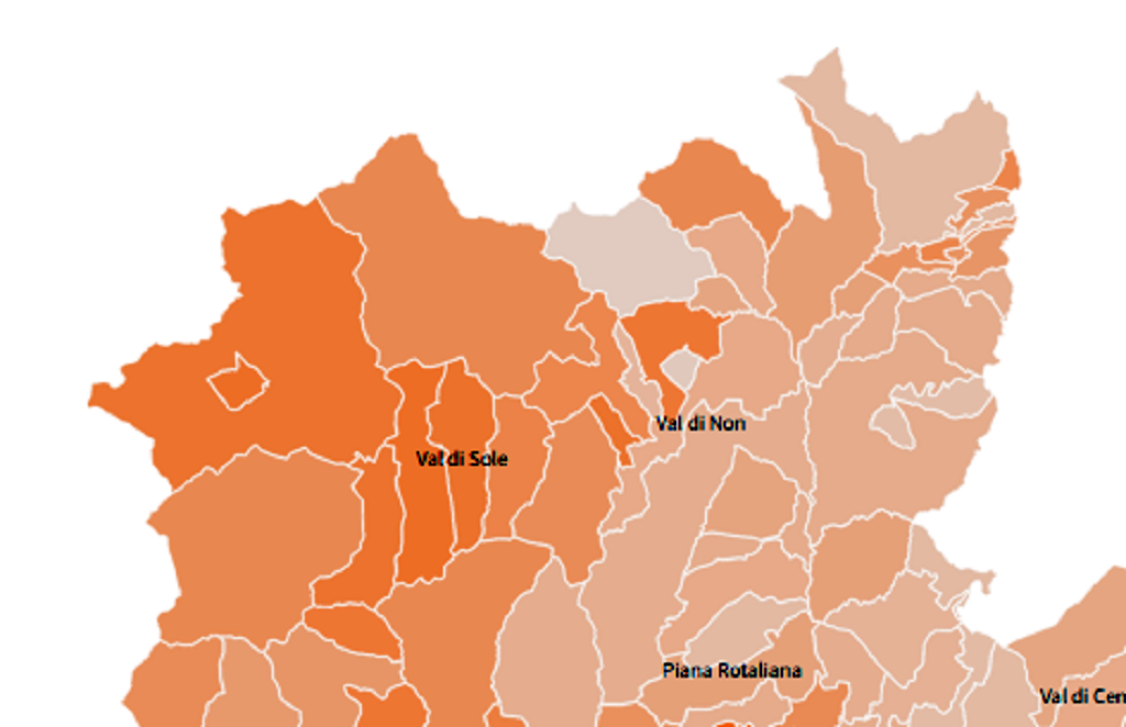Covid19: ieri 336 casi in pi&ugrave; nelle valli di Non e Sole