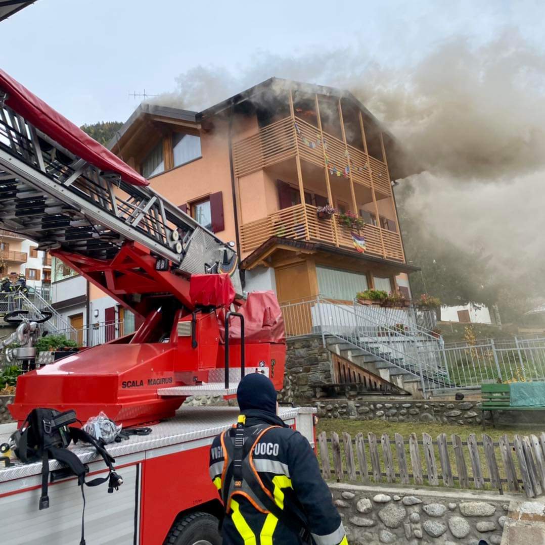 Incendio a Vermiglio