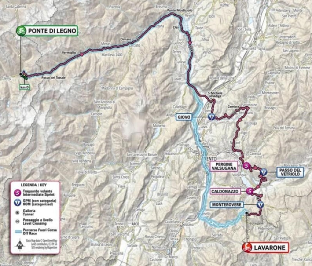Il rosa torna sulle strade delle valli del Noce
