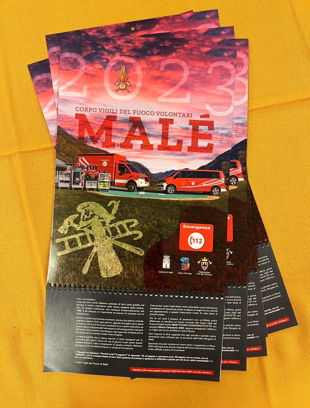 A Mal&eacute; il calendario dei pompieri