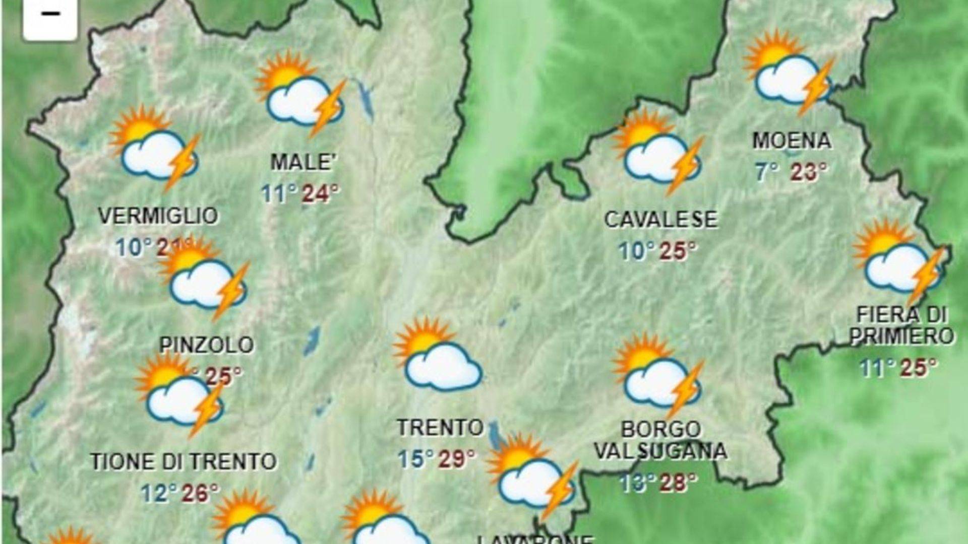 In arrivo rovesci e temporali sparsi