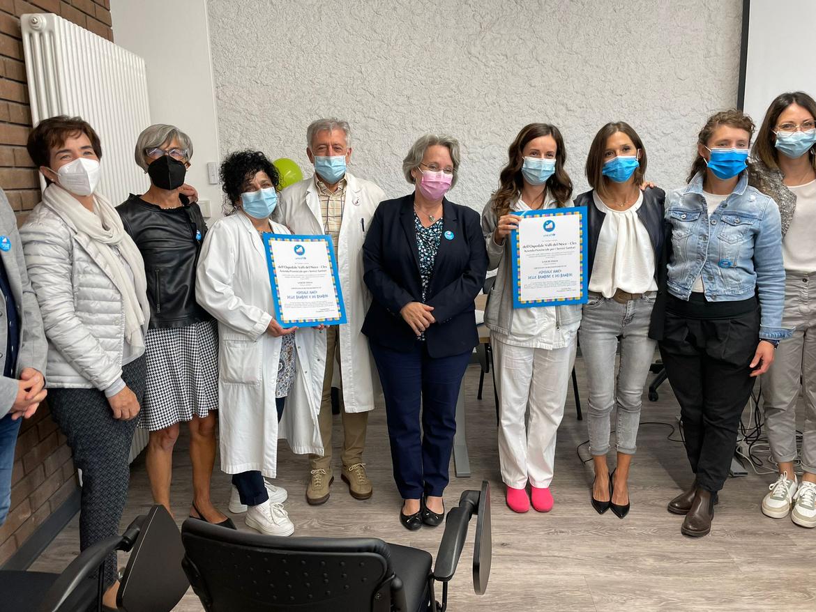 L'ospedale di Cles &egrave; Amico delle Bambine e dei Bambini