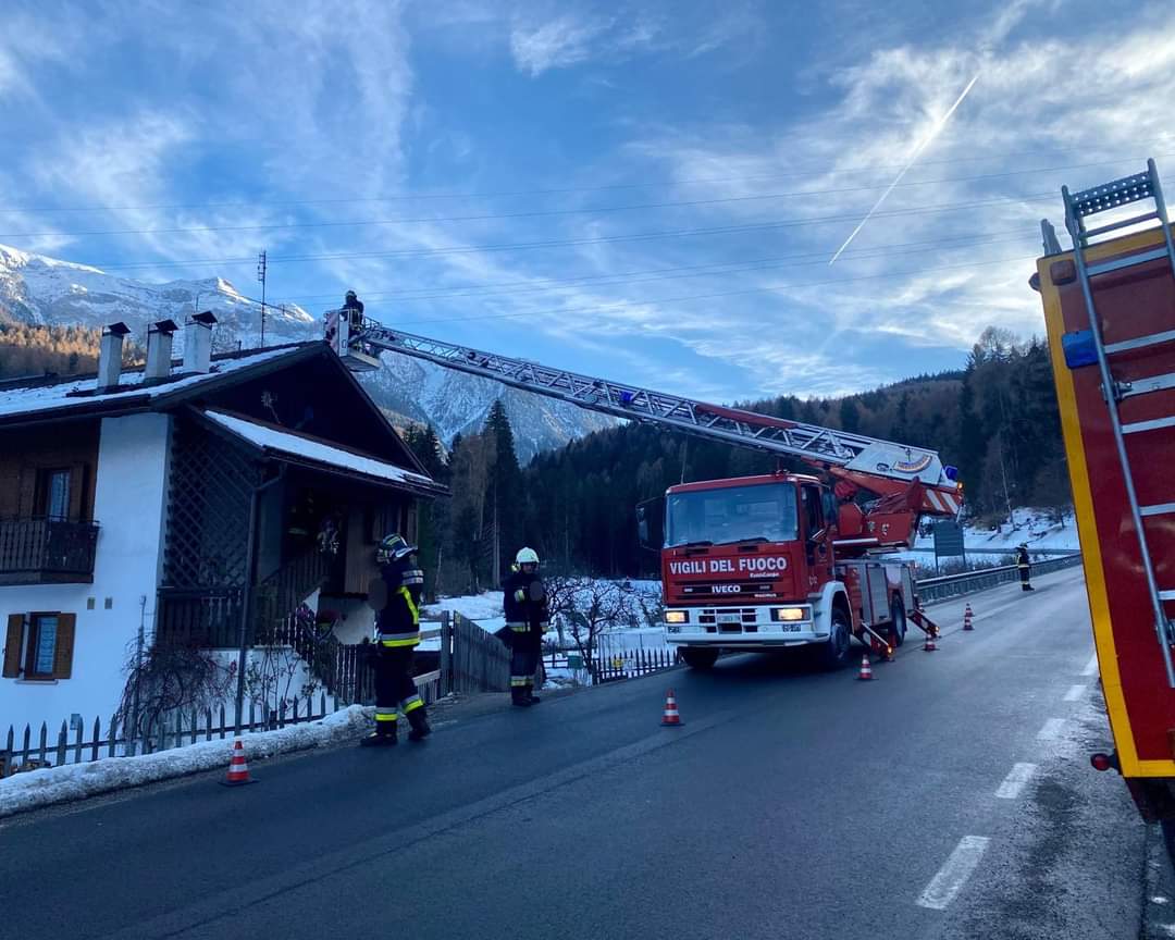 Natale con incendio a Dimaro