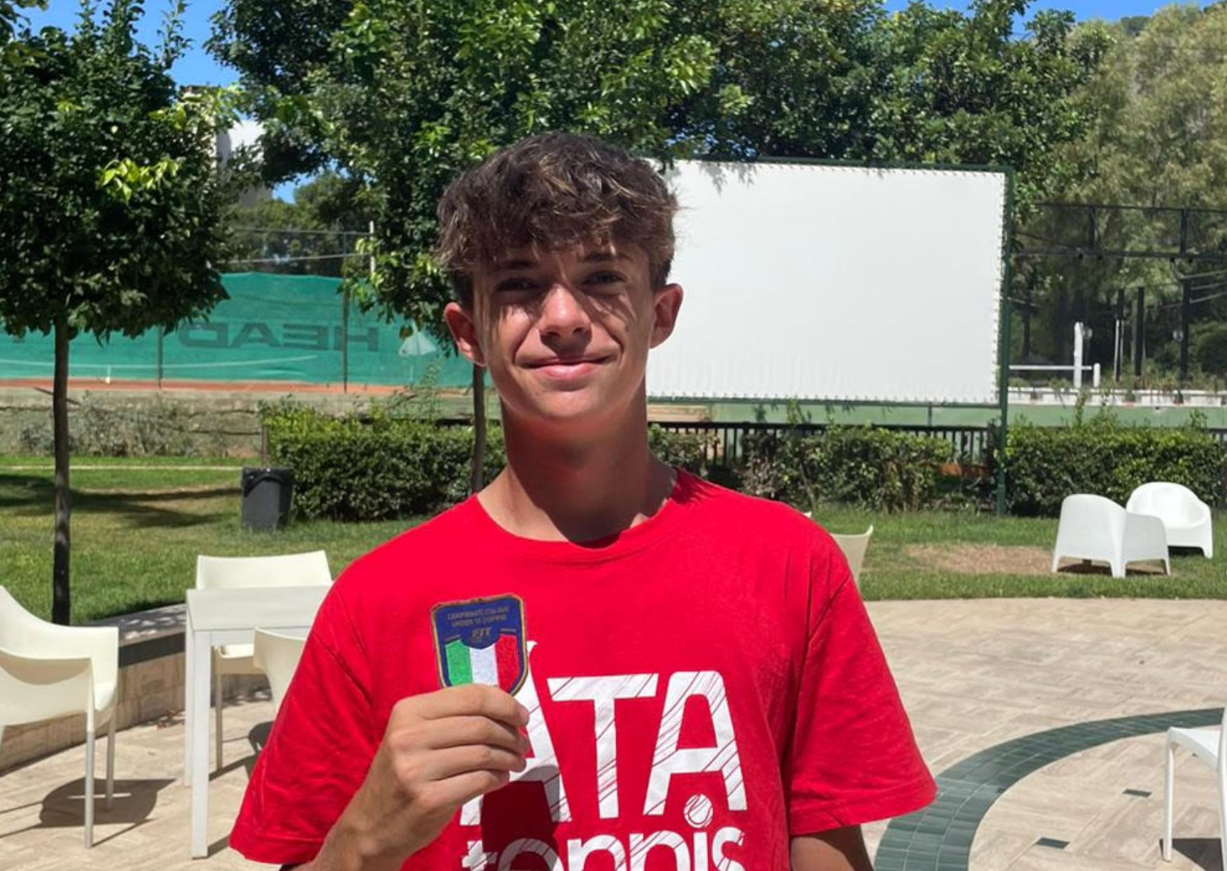 Leonardo Penasa campione italiano di tennis nel doppio Under 15