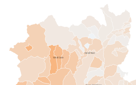 Contagi in aumento nelle valli di Non e Sole