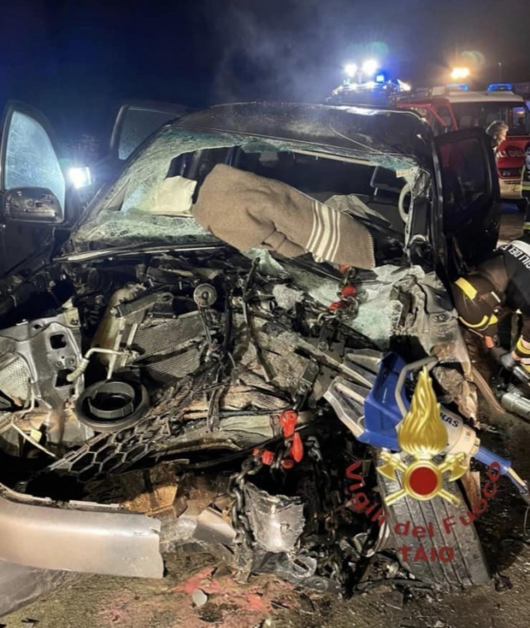 Violento scontro a Coredo 