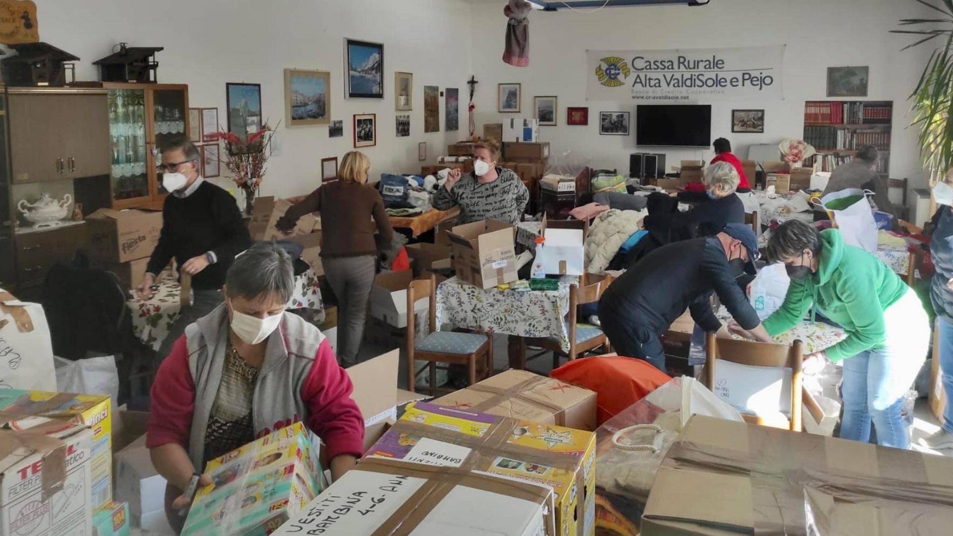 La generosit&agrave;  della gente delle valli del Noce per l"Ucraina