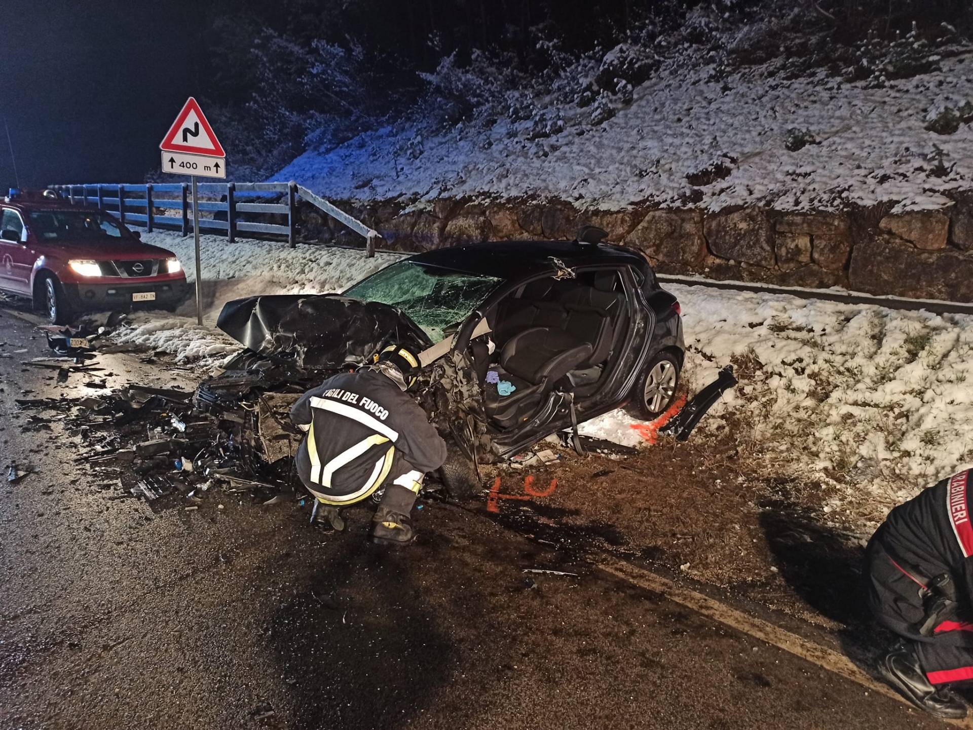 Incidente a Romeno: tre feriti