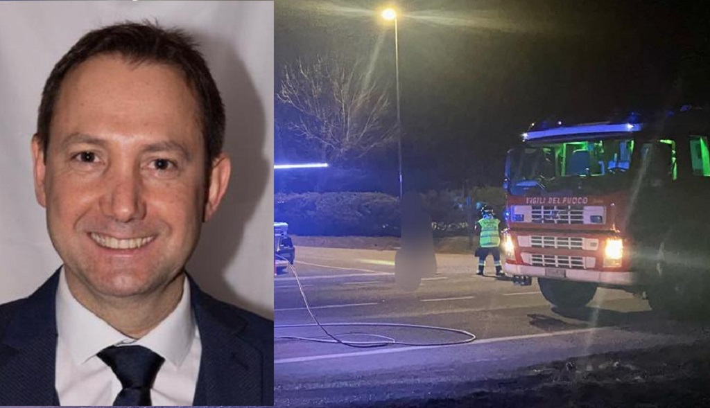 Incidente stradale per Cristian Gasperi