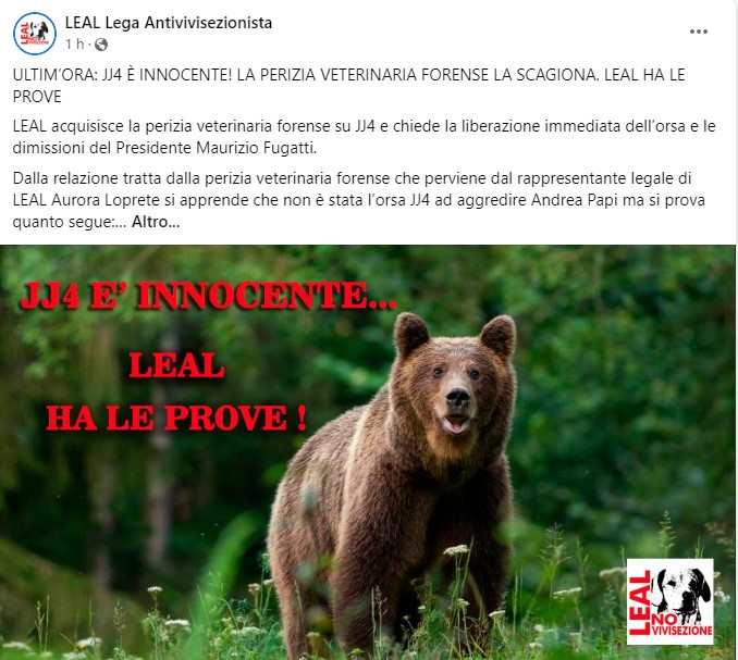 Leal: 'JJ4 &egrave; innocente. Abbiamo le prove'