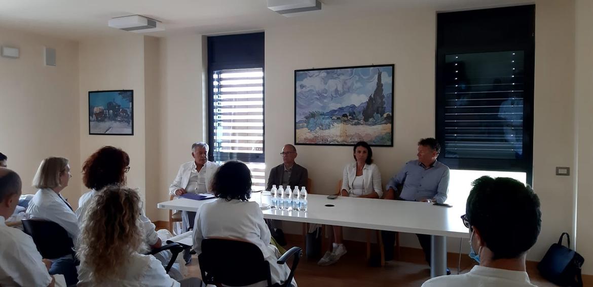 Segnana e Ferro in visita all"Ospedale di Cles