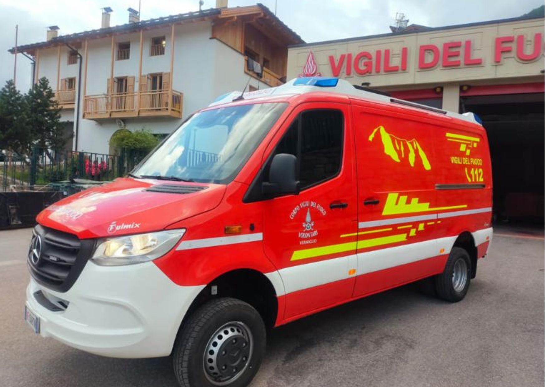 Un nuovo mezzo per i vigili del fuoco di Vermiglio