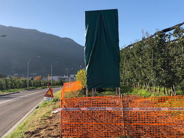 Circonvallazione di Cles: il cartello di cantiere non c'&egrave; pi&ugrave;