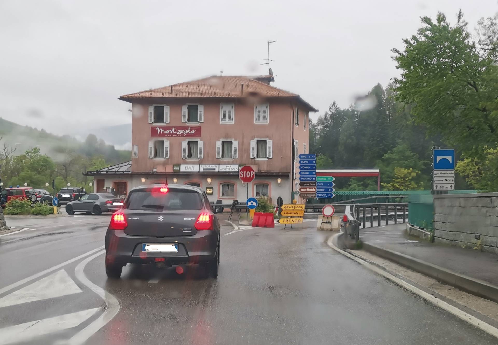 Smottamenti, disagi sulle strade tra Mostizzolo e Cles