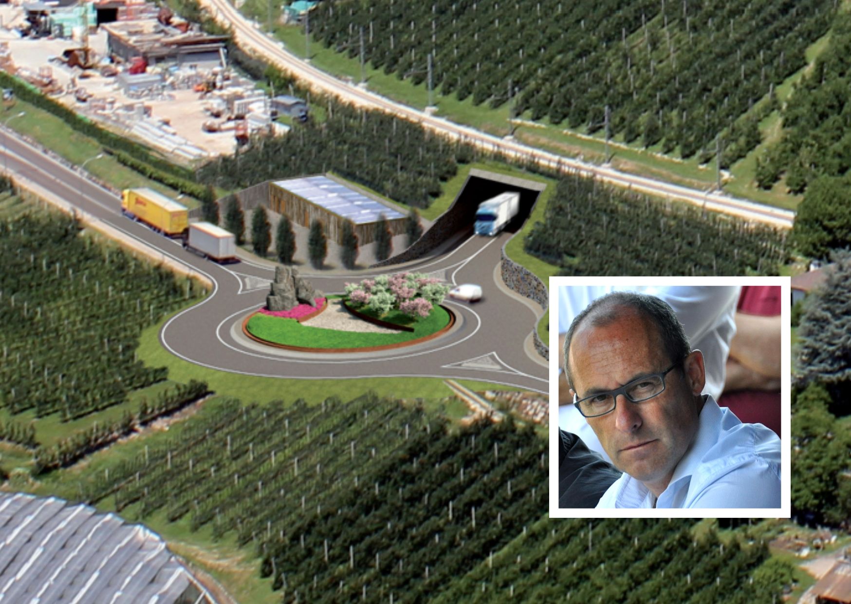 Circonvallazione: "A Cles inaugurato un cartello"