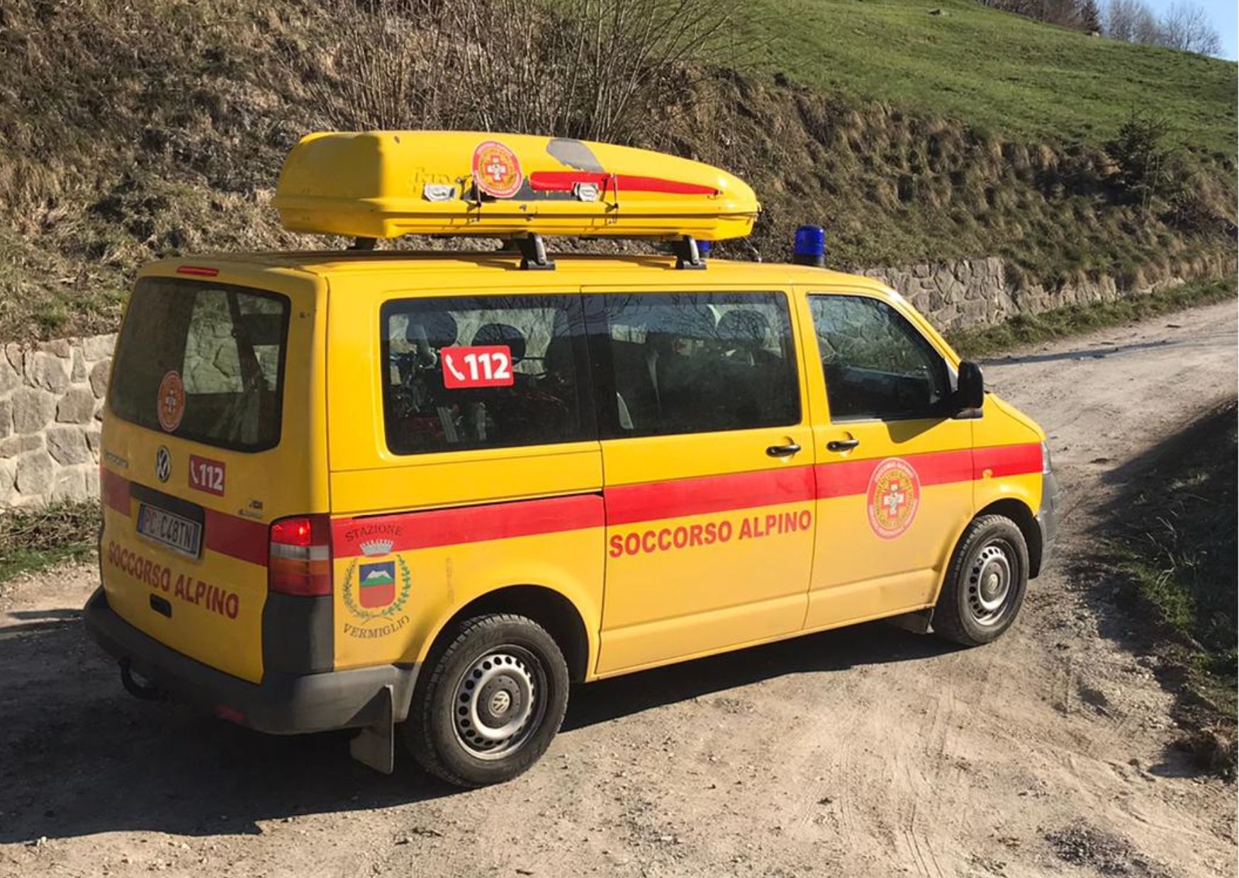 Una scialpinista soccorsa sul Presena