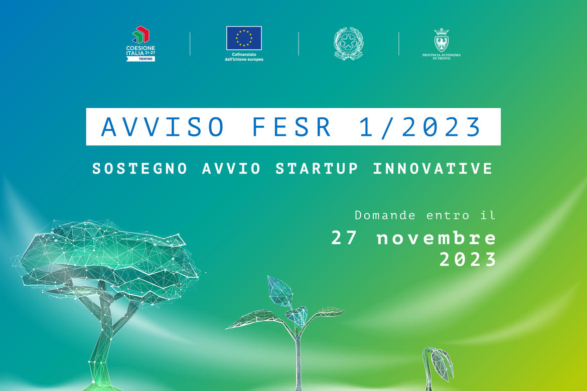 Contributi alle startup innovative: prorogato il termine dell"Avviso FESR 1/2023