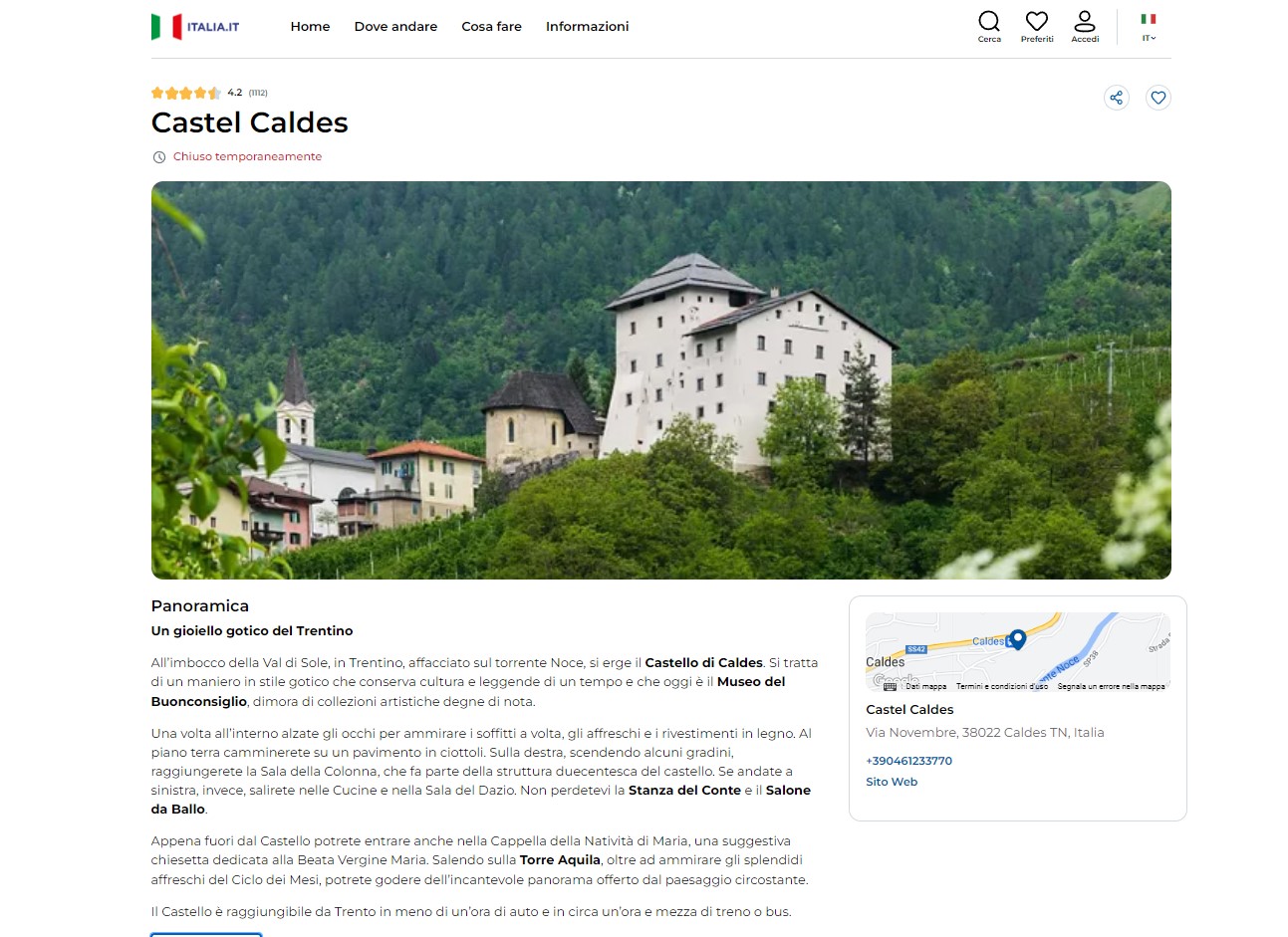 Torre Aquila? Ãˆ a Castel Caldes