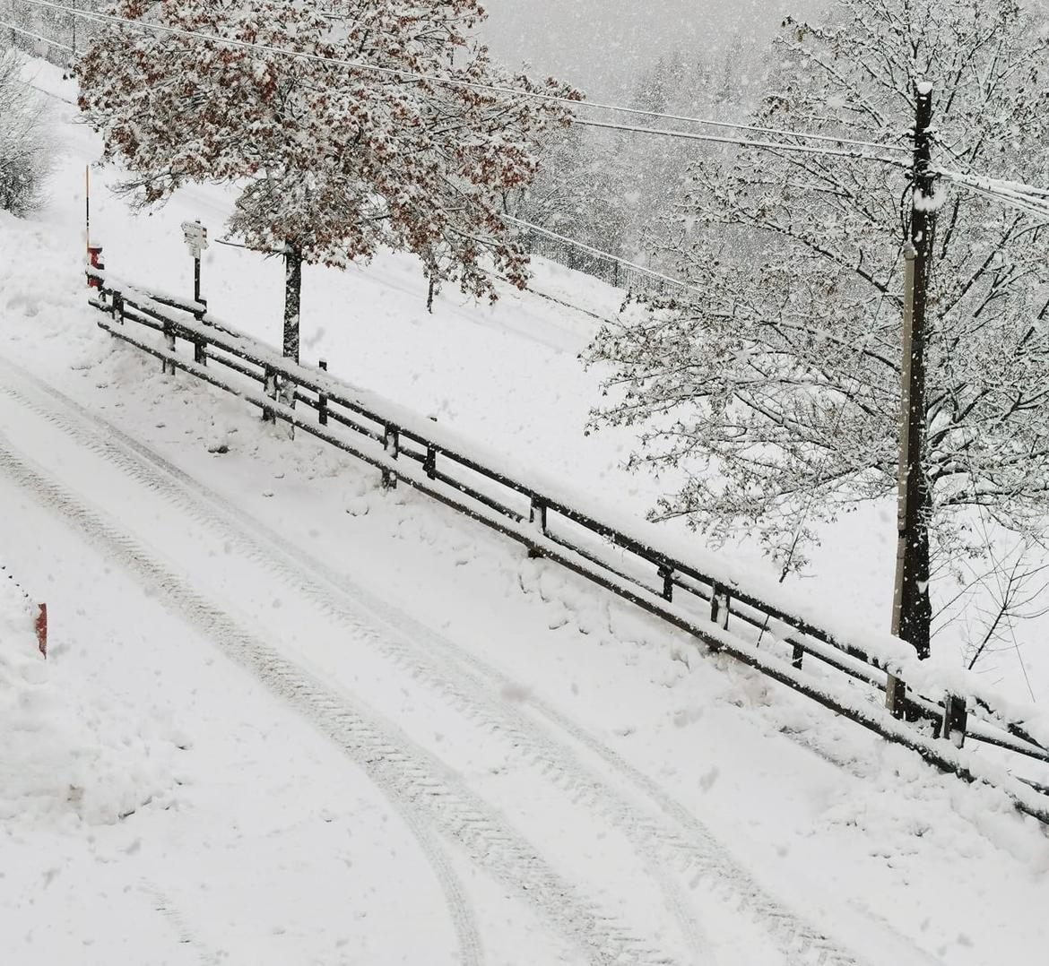 Torna la neve sopra gli 800 metri