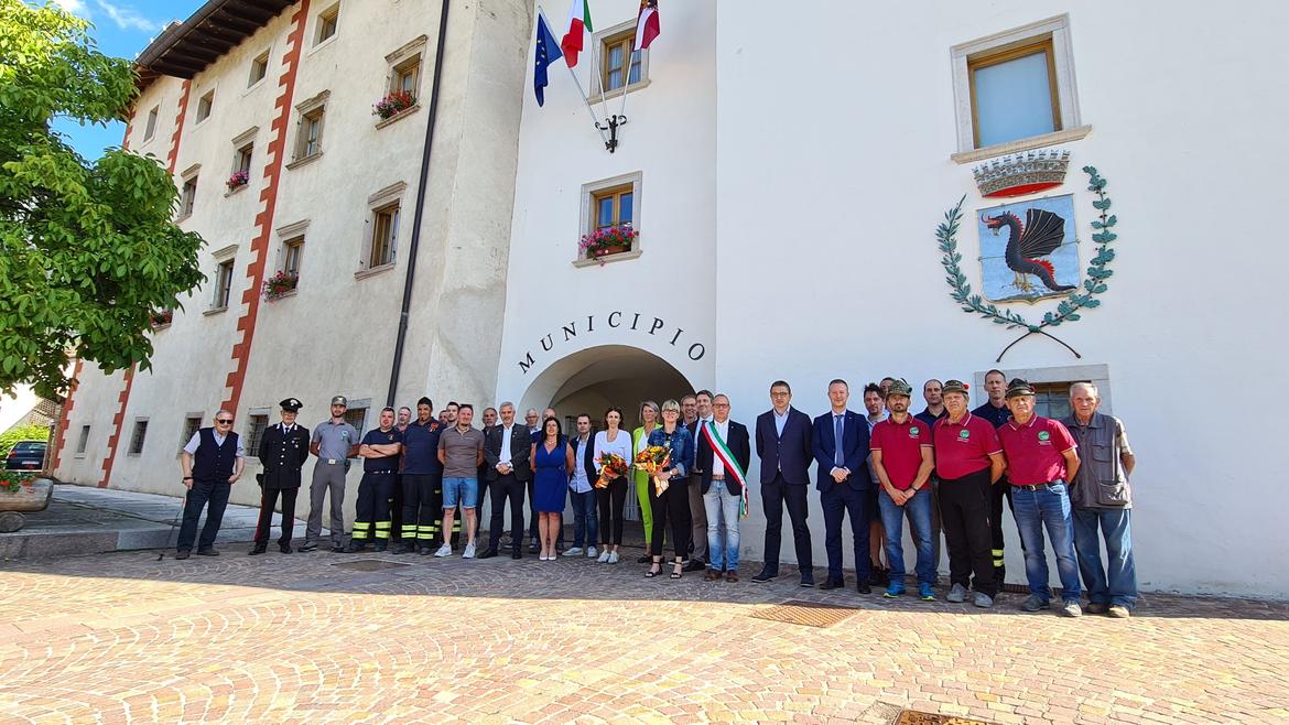 Trasferta a Livo per la Giunta provinciale