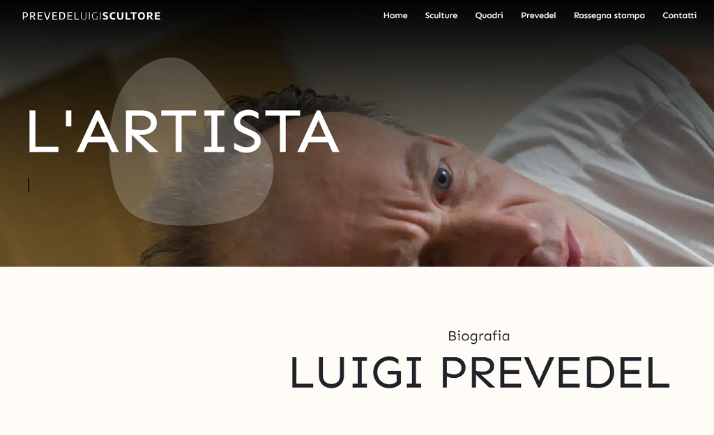 L'arte di Luigi Prevedel &egrave; online