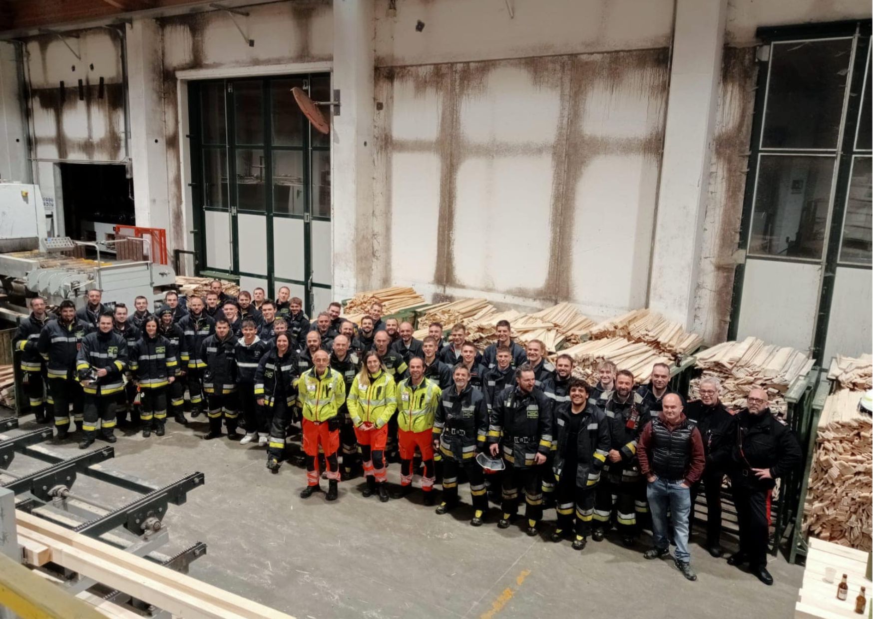 Incendio in segheria"¦ ma &egrave; solo per finta