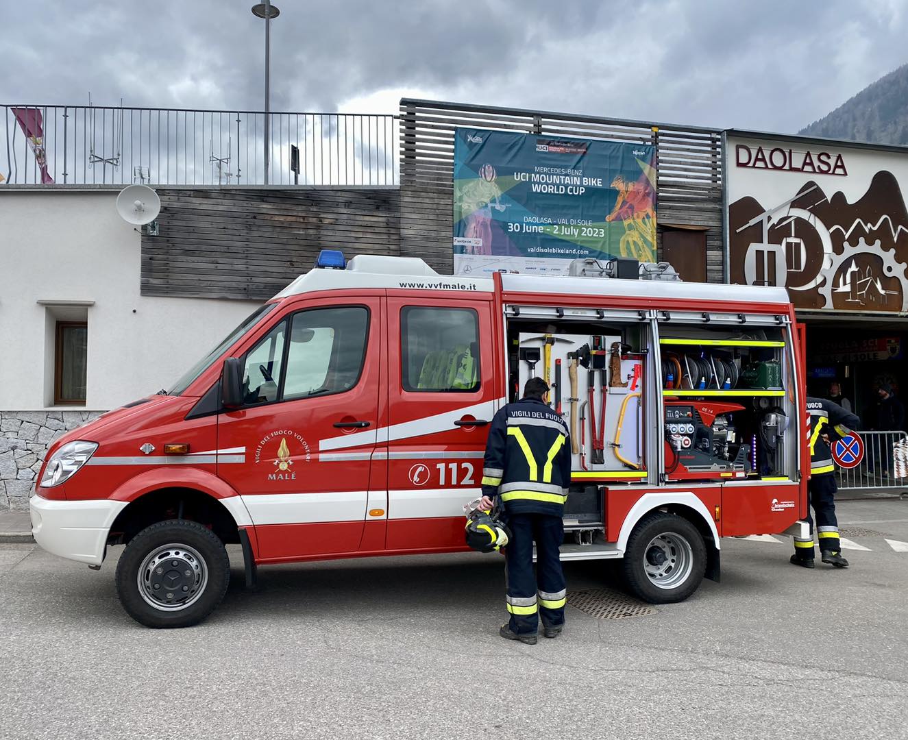 Curioso incidente stradale a Daolasa
