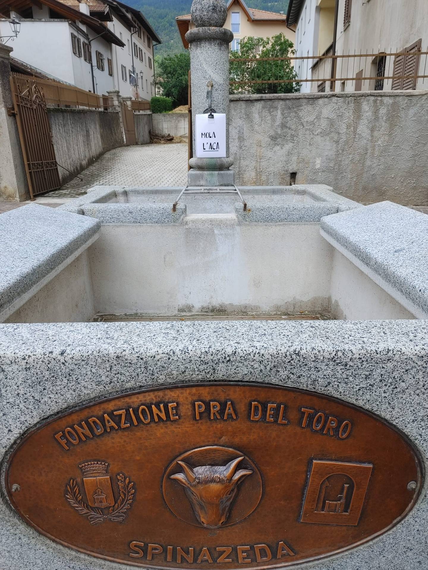 Le fontane di Cles all"asciutto