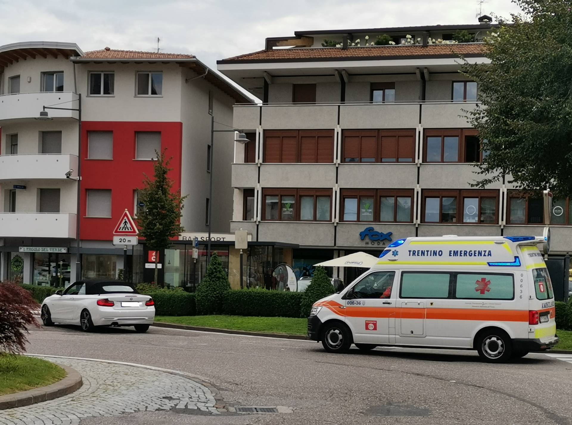 Cles, incidente sulla strada