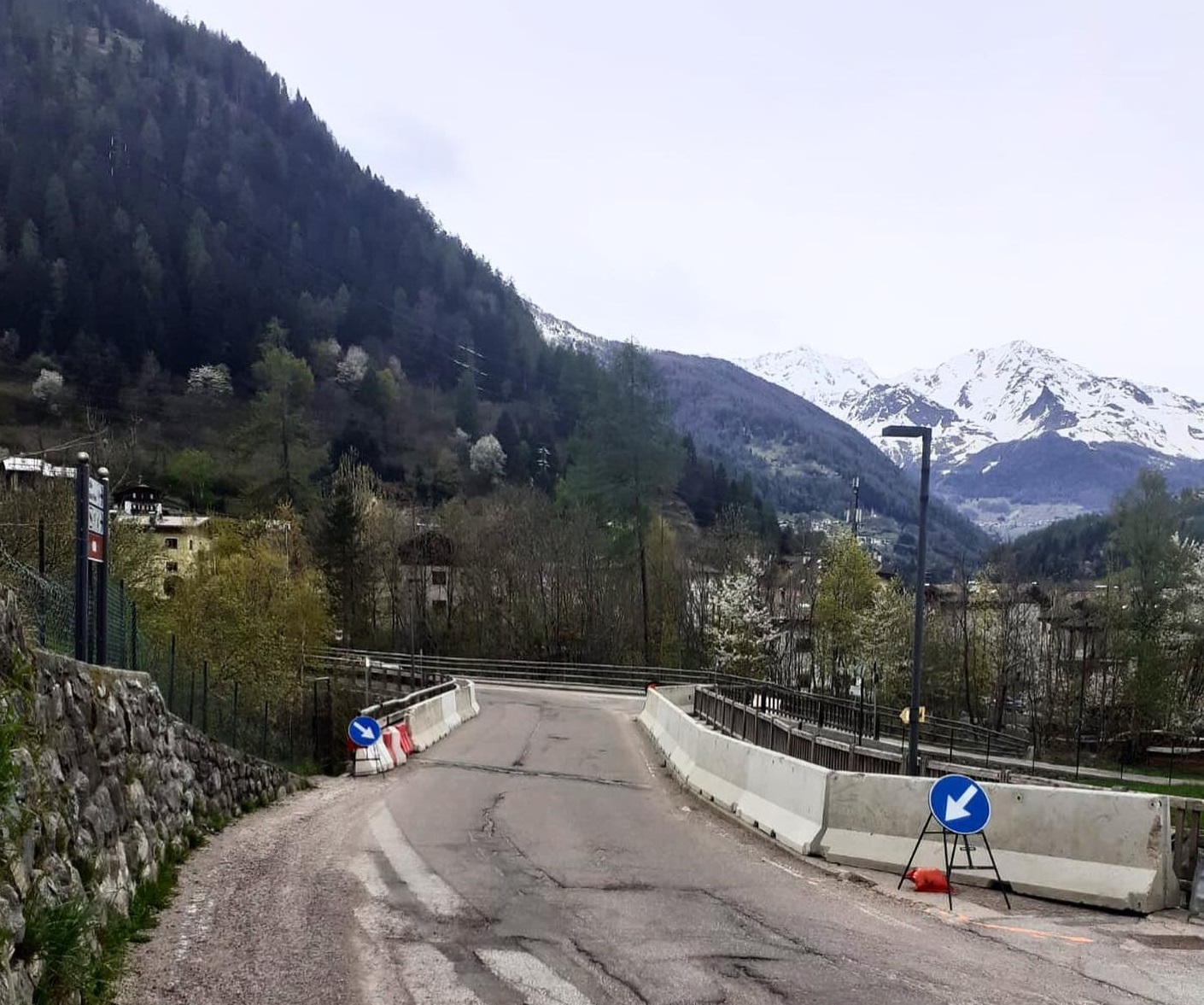 Ponte sulla Vermigliana chiuso per lavori