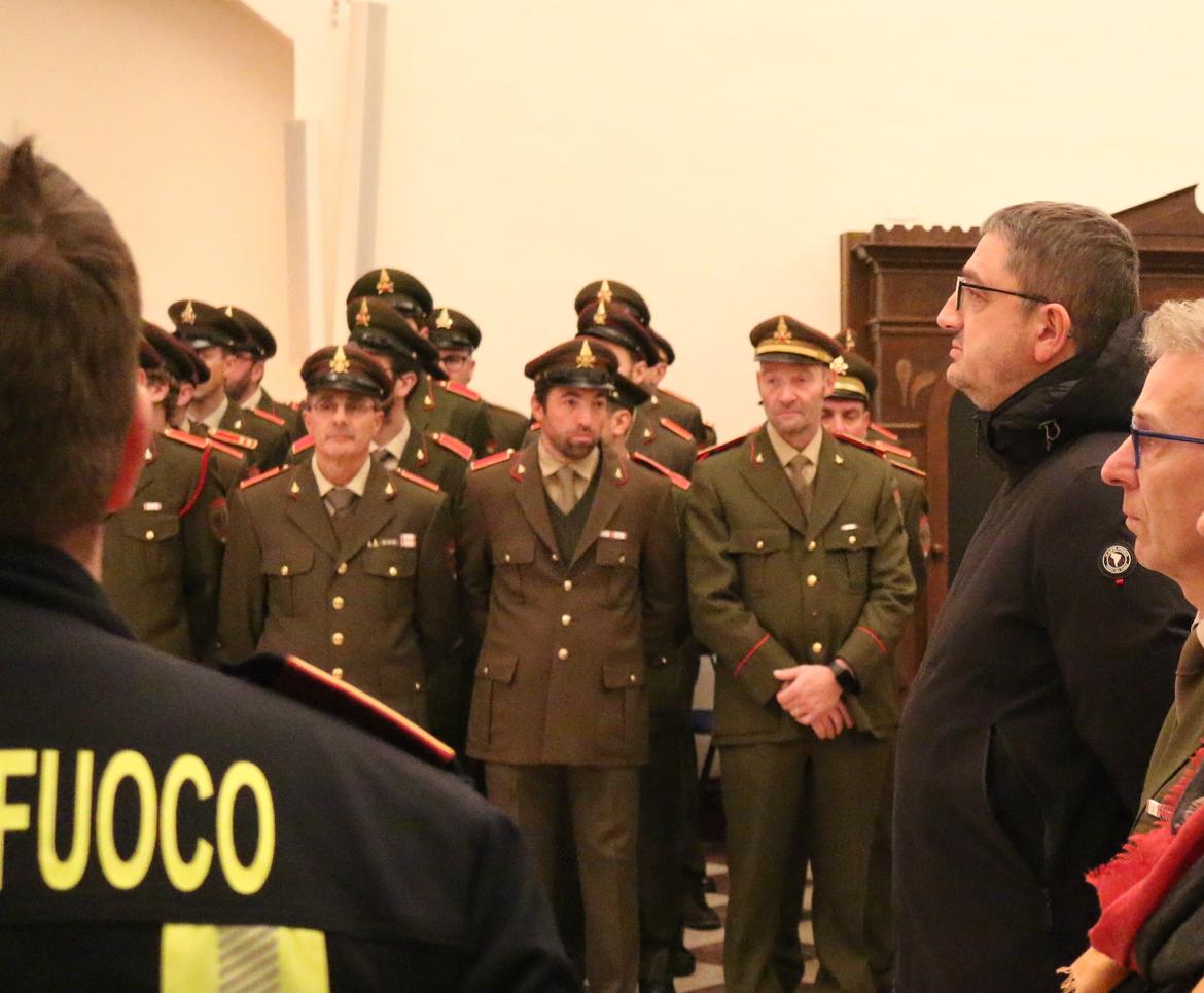 Santa Barbara con i vigili del fuoco volontari di Mezzolombardo