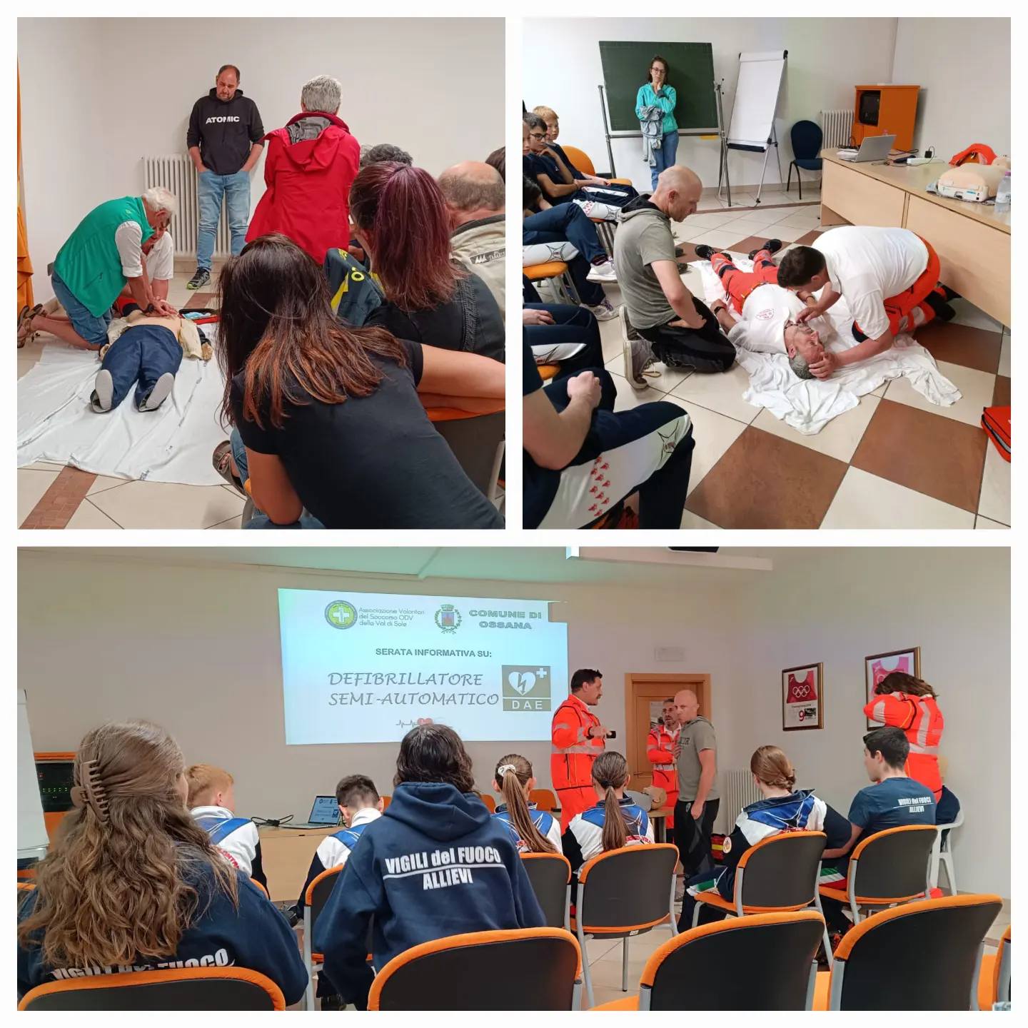 A Ossana formazione sul defibrillatore
