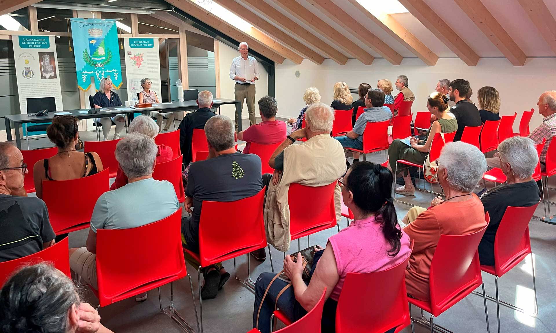 Benito Cavini nominato Presidente onorario dell"Associazione Antiche Fornaci di Sfruz