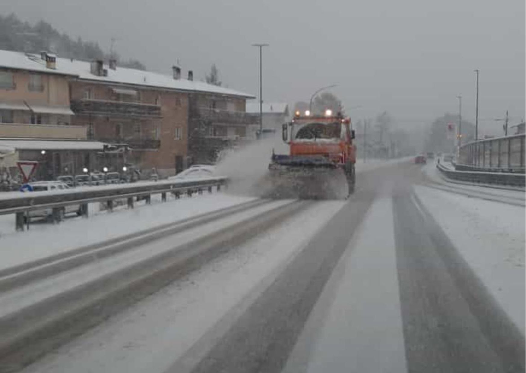 Maltempo, piante cadute sulla strada della Mendola